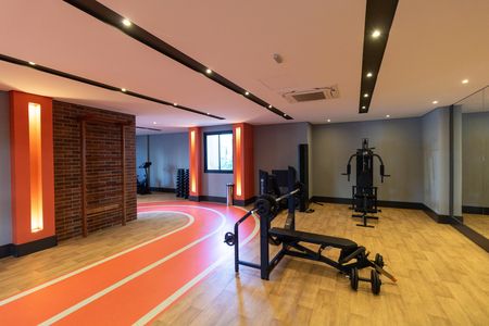 Studio para alugar com 46m², 1 quarto e 1 vaga Studio para alugar com 46m², 1 quarto e 1 vagaÁrea comum - Academia