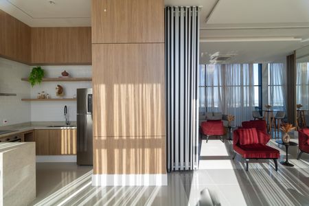 Studio para alugar com 46m², 1 quarto e 1 vaga Studio para alugar com 46m², 1 quarto e 1 vagaÁrea comum - Salão de festas