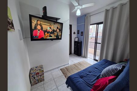 Sala de apartamento para alugar com 1 quarto, 44m² em Vila Tupi, Praia Grande
