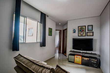 Sala de apartamento à venda com 2 quartos, 99m² em Vila Valparaíso, Santo André