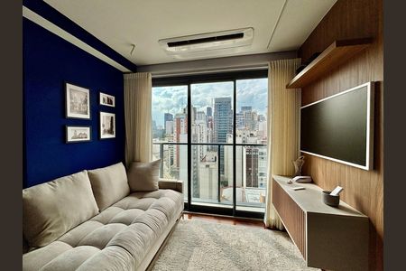 Sala  de apartamento para alugar com 2 quartos, 62m² em Jardim Paulista, São Paulo