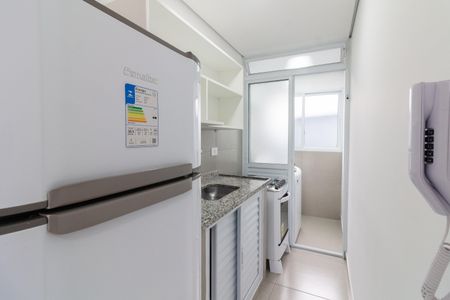 Cozinha de apartamento para alugar com 1 quarto, 30m² em Jardim Bonfiglioli, São Paulo