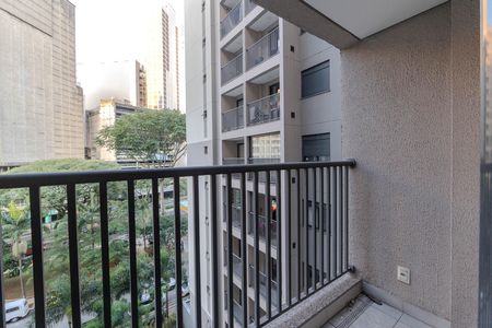 Sacada de apartamento à venda com 1 quarto, 28m² em Bela Vista, São Paulo