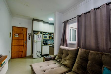 Sala de apartamento à venda com 2 quartos, 45m² em Vila Guaraciaba, Santo André