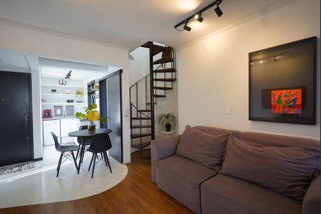 Sala de apartamento para alugar com 1 quarto, 50m² em Petrópolis, Porto Alegre