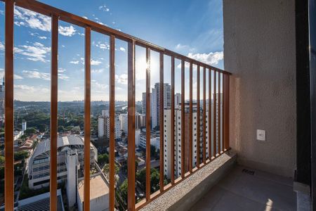 Studio - Varanda de kitnet/studio para alugar com 1 quarto, 25m² em Pinheiros, São Paulo
