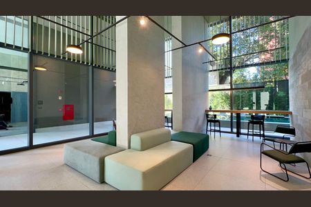 Studio para alugar com 25m², 1 quarto e sem vaga Studio para alugar com 25m², 1 quarto e sem vagaHall de entrada