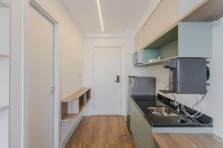 Cozinha de kitnet/studio à venda com 1 quarto, 25m² em Pinheiros, São Paulo