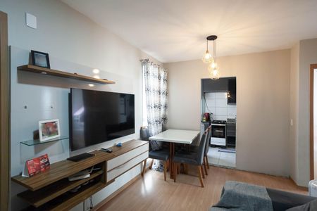 Sala  de apartamento à venda com 2 quartos, 44m² em Chácaras Cotia, Contagem