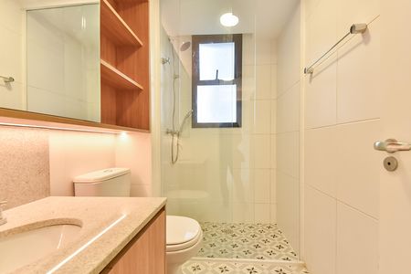 Studio para alugar com 56m², 1 quarto e sem vaga Studio para alugar com 56m², 1 quarto e sem vagaBanheiro