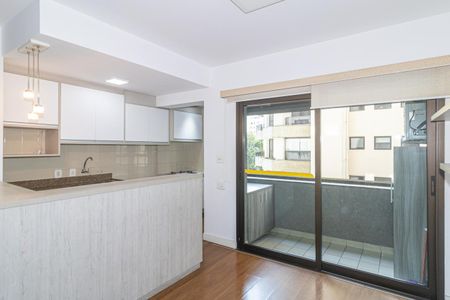 Sala de apartamento para alugar com 1 quarto, 48m² em Moema, São Paulo