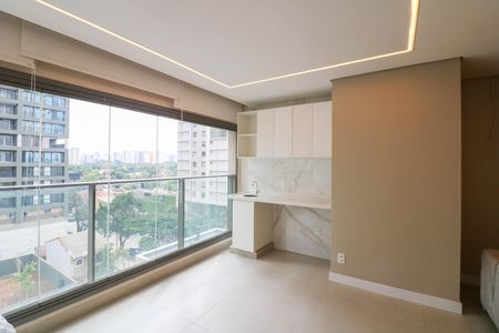 Sala / Cozinha de apartamento à venda com 3 quartos, 93m² em Campo Belo, São Paulo