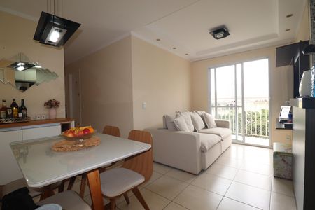 Sala de apartamento à venda com 2 quartos, 54m² em Vila Alzira, Santo André