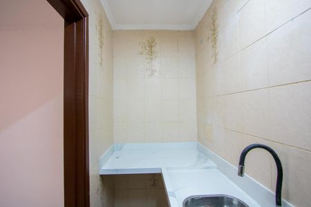 Cozinha de kitnet/studio para alugar com 1 quarto, 12m² em Campestre, Santo André
