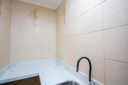 Cozinha de kitnet/studio para alugar com 1 quarto, 12m² em Campestre, Santo André