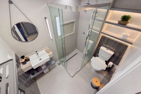 Studio à venda com 29m², 1 quarto e sem vaga Studio à venda com 29m², 1 quarto e sem vagaBanheiro