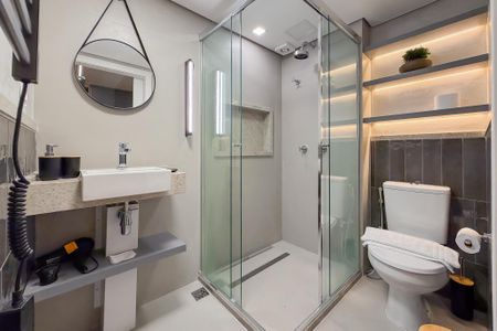 Studio à venda com 29m², 1 quarto e sem vaga Studio à venda com 29m², 1 quarto e sem vagaBanheiro