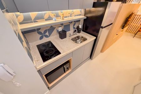 Studio à venda com 29m², 1 quarto e sem vaga Studio à venda com 29m², 1 quarto e sem vagaCozinha