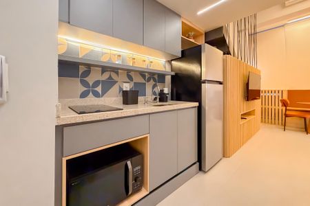 Studio à venda com 29m², 1 quarto e sem vaga Studio à venda com 29m², 1 quarto e sem vagaCozinha