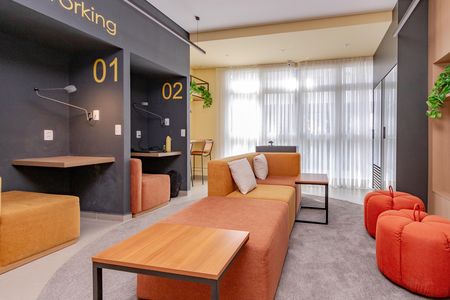 Apartamento para alugar com 27m², 1 quarto e sem vaga Apartamento para alugar com 27m², 1 quarto e sem vagaCoworking