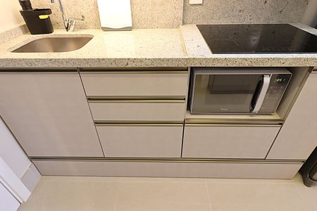 Studio para alugar com 26m², 1 quarto e sem vagaEspaço conjugado