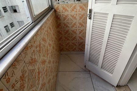 Varanda da Sala de apartamento para alugar com 1 quarto, 45m² em Ponta da Praia, Santos