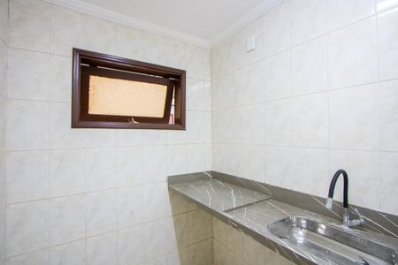 Cozinha de kitnet/studio para alugar com 1 quarto, 14m² em Campestre, Santo André