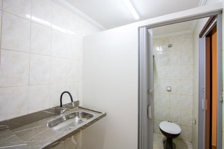 Cozinha de kitnet/studio para alugar com 1 quarto, 14m² em Campestre, Santo André
