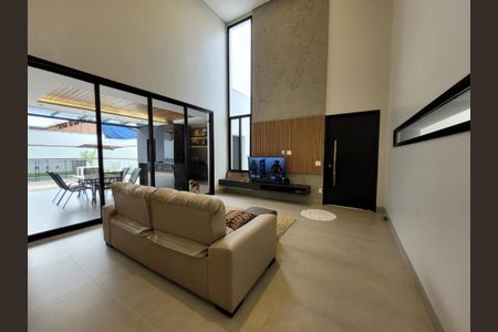 Sala de casa de condomínio para alugar com 4 quartos, 260m² em Shopping Park, Uberlândia