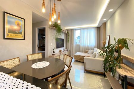 Sala de apartamento à venda com 2 quartos, 57m² em Santo Antônio, Belo Horizonte