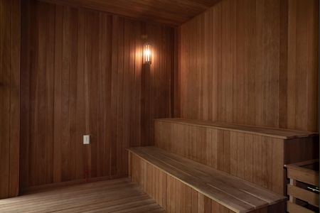 Studio à venda com 35m², 1 quarto e 1 vaga Studio à venda com 35m², 1 quarto e 1 vagaÁrea comum - Sauna