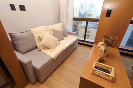 Sala de apartamento para alugar com 1 quarto, 26m² em Costa Azul, Salvador