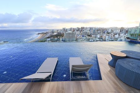 Apartamento para alugar com 26m², 1 quarto e 1 vaga Apartamento para alugar com 26m², 1 quarto e 1 vagaÁrea comum - Piscina