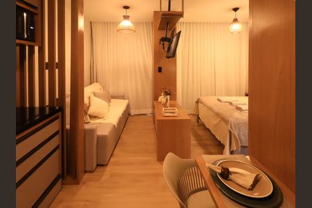 Apartamento para alugar com 26m², 1 quarto e 1 vaga Apartamento para alugar com 26m², 1 quarto e 1 vagaSala