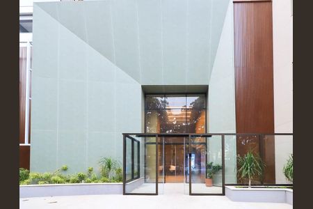 Apartamento para alugar com 26m², 1 quarto e 1 vaga Apartamento para alugar com 26m², 1 quarto e 1 vagaFachada e portaria