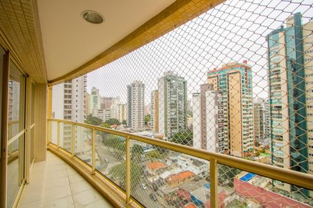 Varanda da sala de apartamento para alugar com 3 quartos, 125m² em Jardim, Santo André