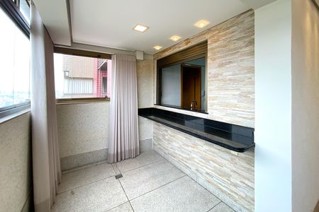 Varanda da Sala de apartamento para alugar com 3 quartos, 96m² em Barro Preto, Belo Horizonte