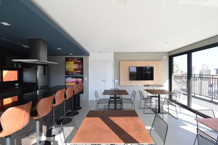 Studio para alugar com 28m², 1 quarto e sem vagaÁrea comum - Salão de festas