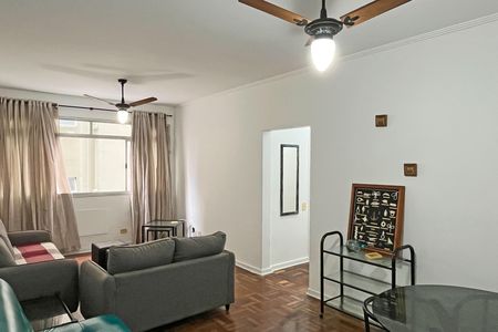 Sala de apartamento para alugar com 2 quartos, 90m² em Ponta da Praia, Santos