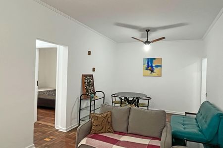 Sala de apartamento para alugar com 2 quartos, 90m² em Ponta da Praia, Santos