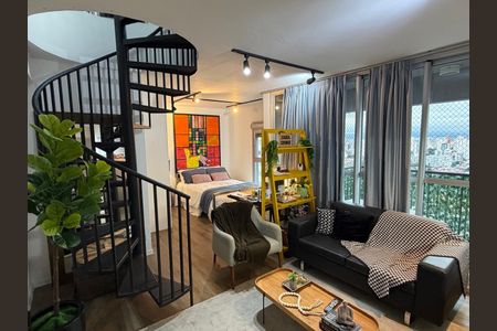 Sala/Cozinha de apartamento à venda com 1 quarto, 74m² em Sumarezinho, São Paulo