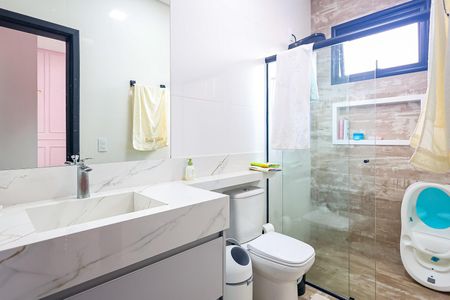 Casa de condomínio para alugar com 137m², 3 quartos e 1 vagaBanheiro da Suíte 3