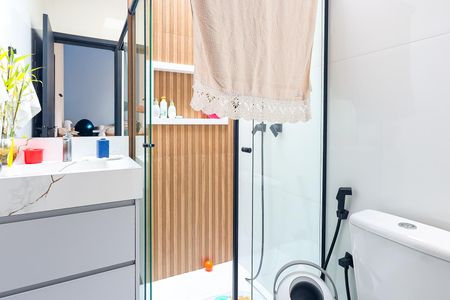 Casa de condomínio para alugar com 137m², 3 quartos e 1 vagaBanheiro da Suíte 1