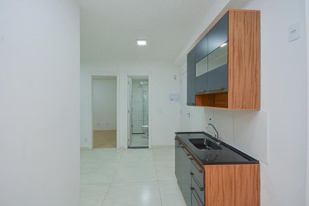 Cozinha de apartamento para alugar com 2 quartos, 36m² em Jardim Sabara, São Paulo