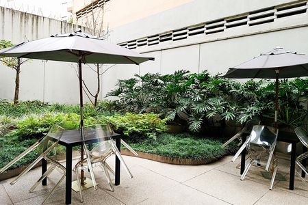 Studio para alugar com 40m², 1 quarto e 1 vagaChurrasqueira