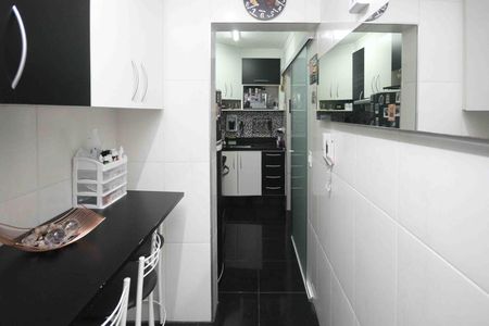 Cozinha de apartamento à venda com 2 quartos, 46m² em Jardim Dona Sinha, São Paulo