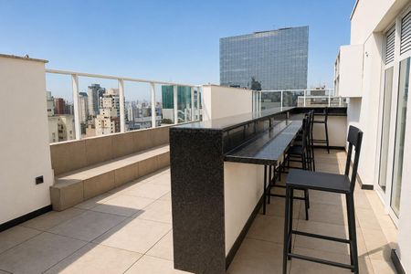 Studio para alugar com 41m², 1 quarto e 1 vaga Studio para alugar com 41m², 1 quarto e 1 vagaRooftop