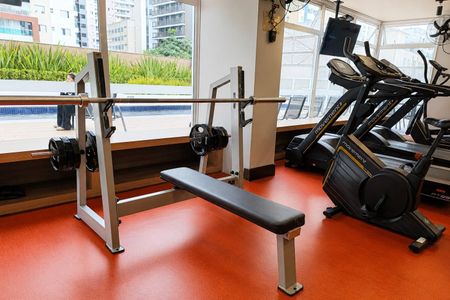 Studio para alugar com 41m², 1 quarto e 1 vaga Studio para alugar com 41m², 1 quarto e 1 vagaAcademia