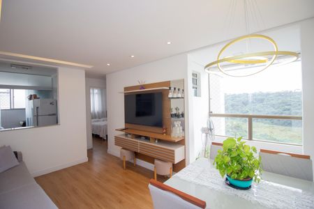 Sala de apartamento à venda com 2 quartos, 55m² em Cabral, Contagem