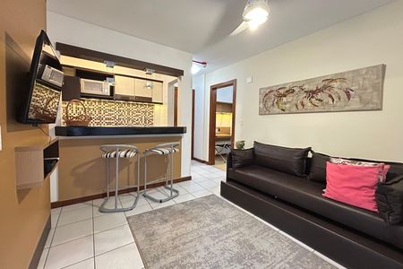 Sala  de apartamento para alugar com 1 quarto, 59m² em Centro, Florianópolis